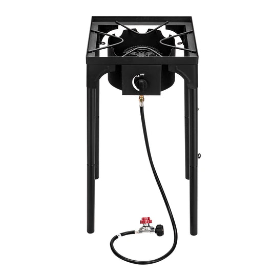 Outdoor Camp Stove High Pressure Propane Gas Cooker Portable Cast Iron Burner 75000 BTU