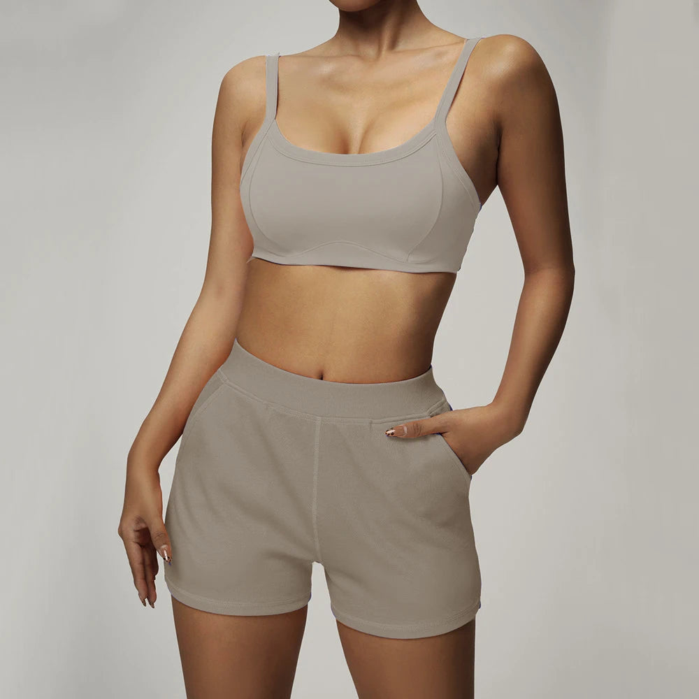 1/2PCS Loose Sweatshirt Yoga Set Gym Clothes Women Fitness