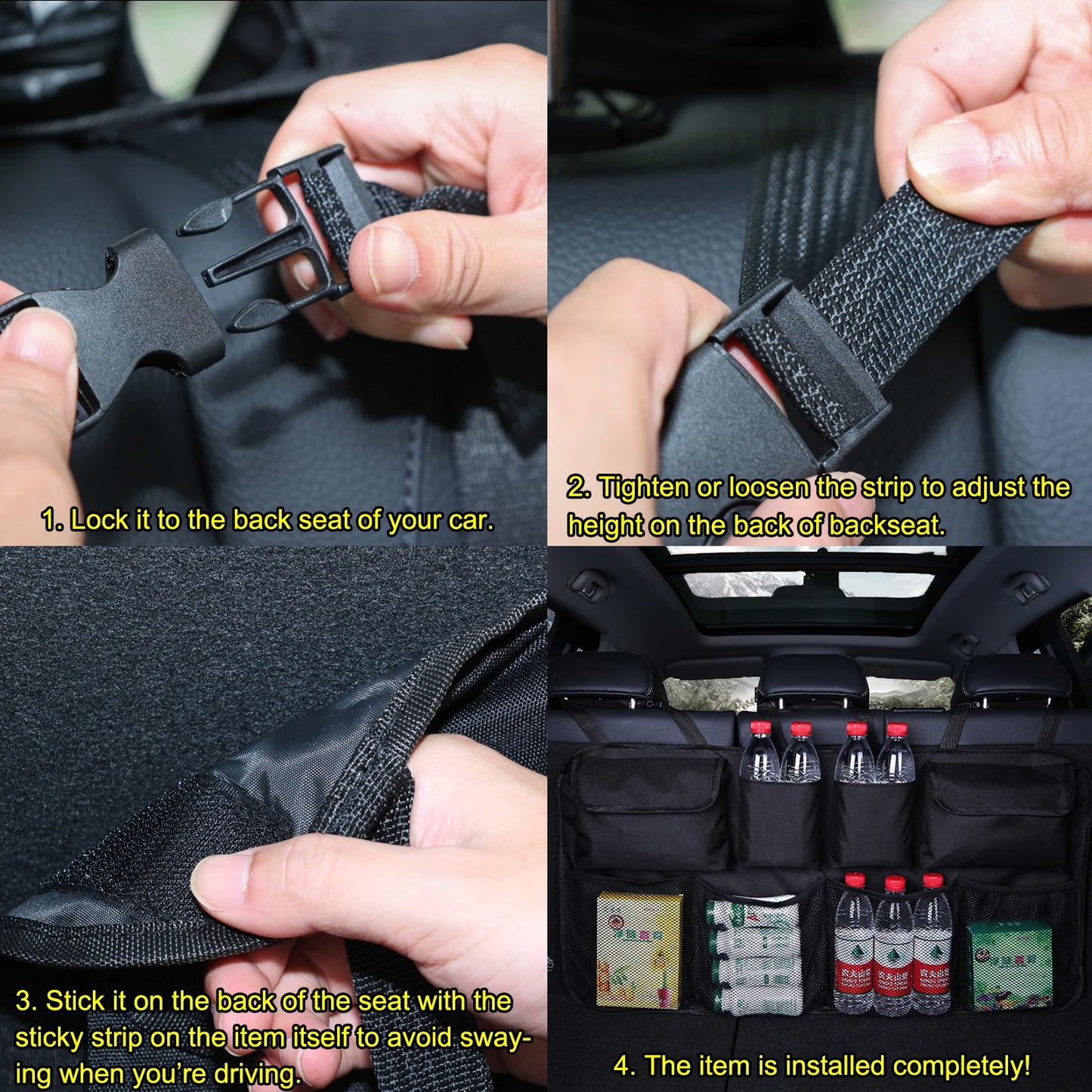 Car Backseat Trunk Organizer Storage Hanging Bag Waterproof