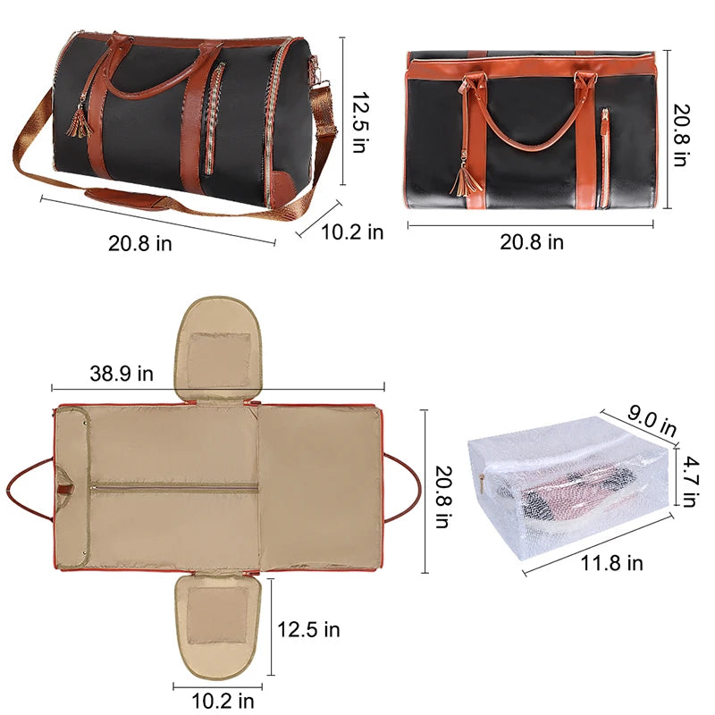2024 Fashion Large  Folding Suit  Travel Bag