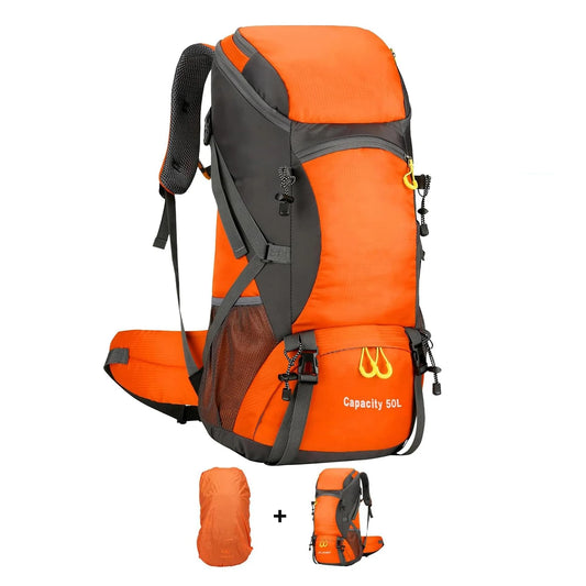 Unisex 50L Waterproof Hiking Backpack