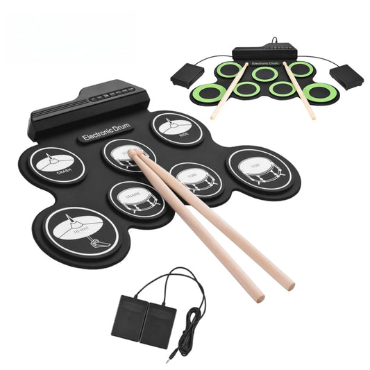 New Folding Silicone USB Electronic Drum With Drumsticks