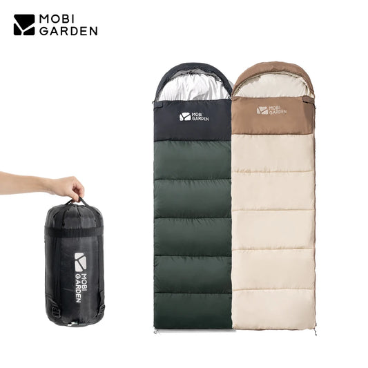 Mobi Garden Camping Hooded Sleeping Bag Mini Type 1.8kg 2.2kg