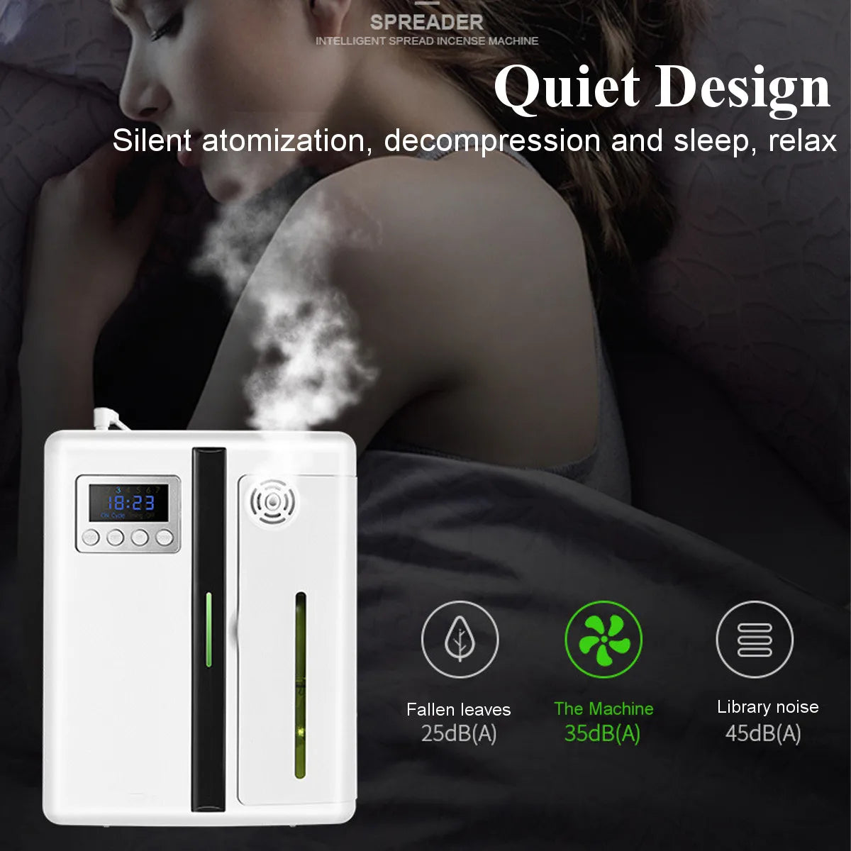 160ml Waterless Scent Diffuser Bluetooth Wall-Mounted Fragrance Machine