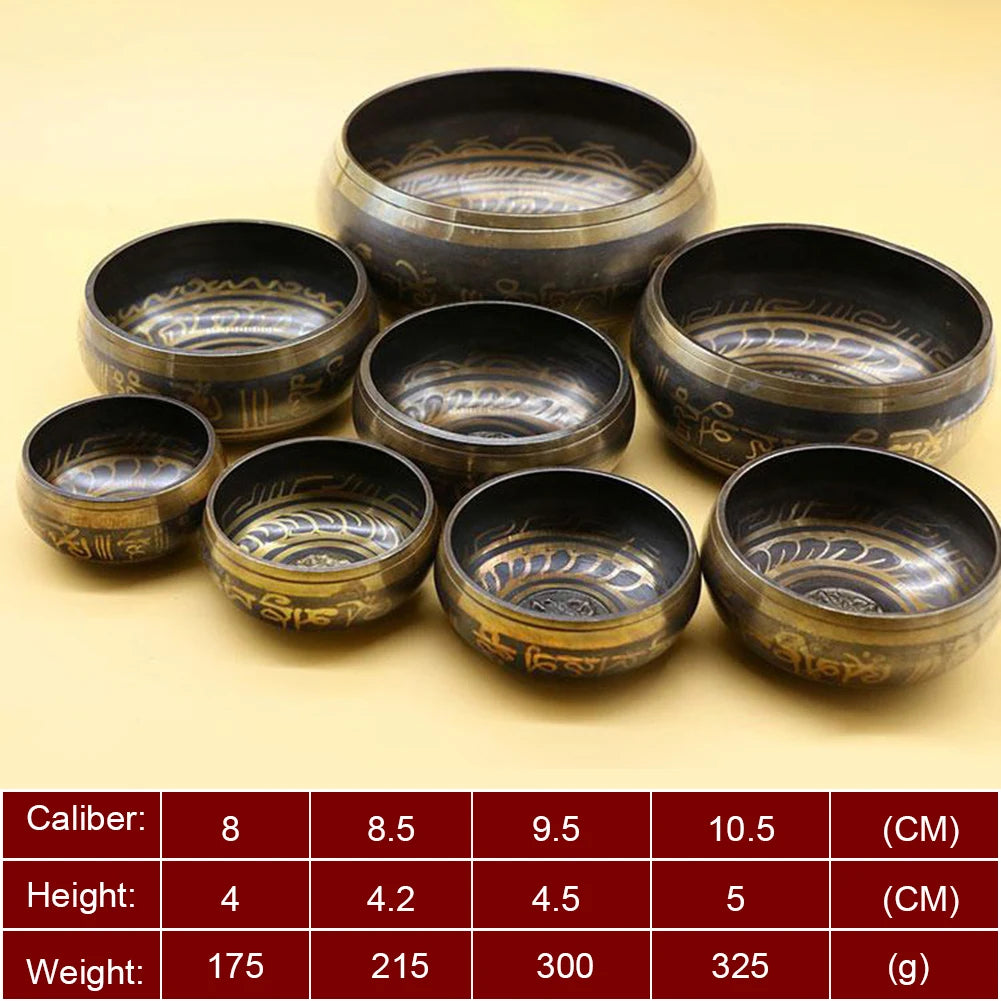 Tibetan Singing Bowl for Yoga, Meditation, and Music Therapy Bowl Handmade