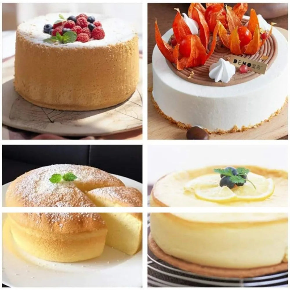 5 Packets of 5 X 2 Round Aluminum Cake Pan Set