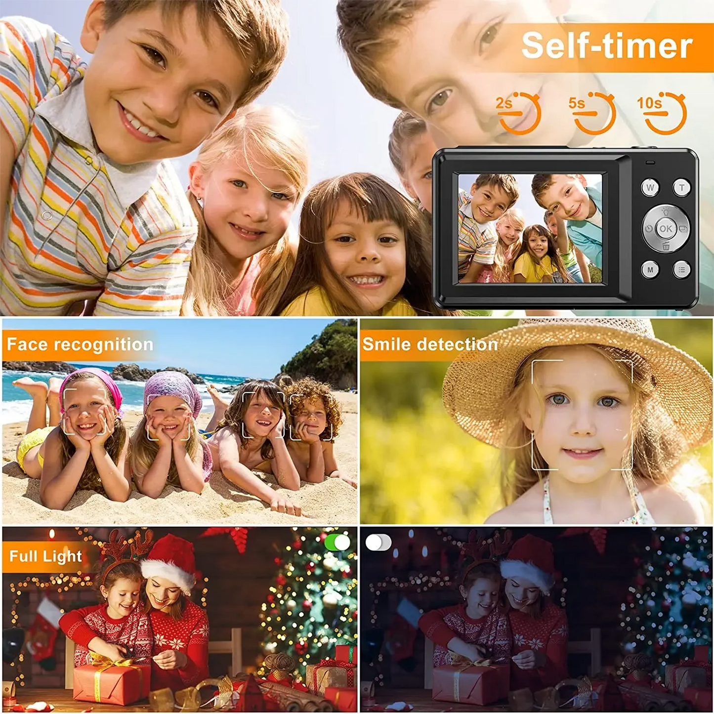 HD 1080P Digital Camera - Perfect for Kids and Beginners
