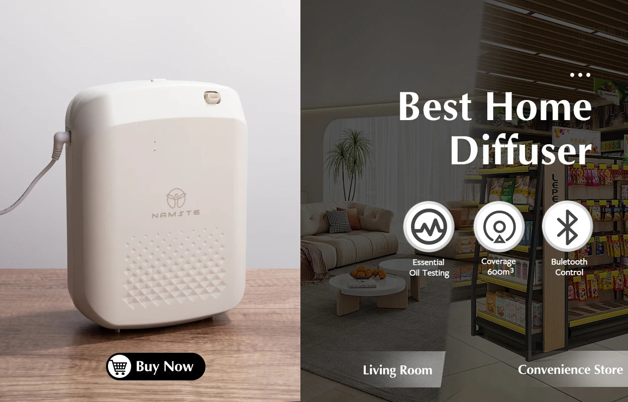 NAMSTE Coverage 500 Cubic Meters Bluetooth Diffuser Hotel Essential Oil Aromatherapy Machine with Monitoring Function and 400 Milliliter Capacity