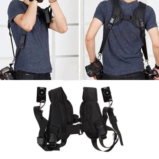 Shoulder Camera Strap for Two Digital Cameras