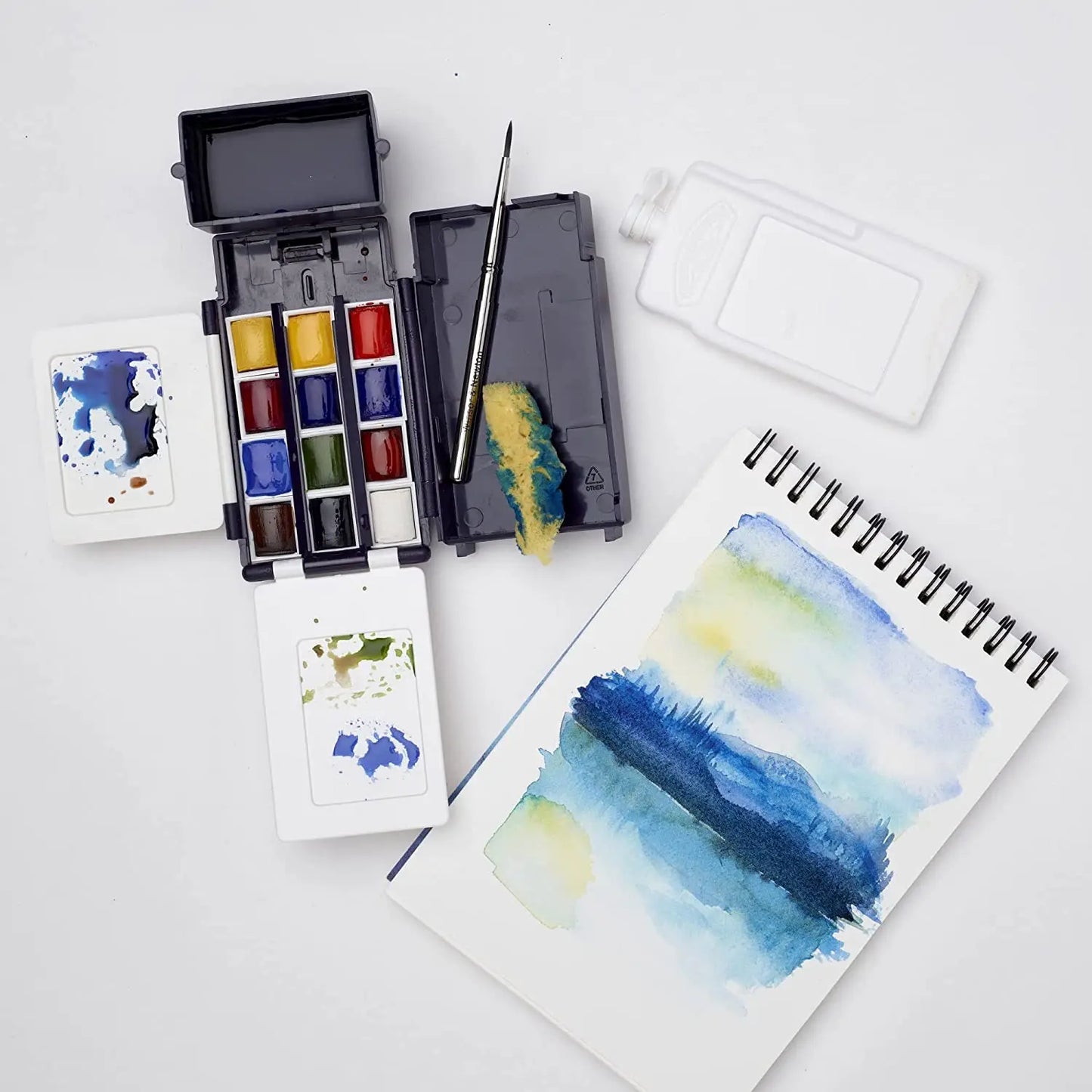 Artist Water Color Paint Field Pocket Travel Set 12 Colors