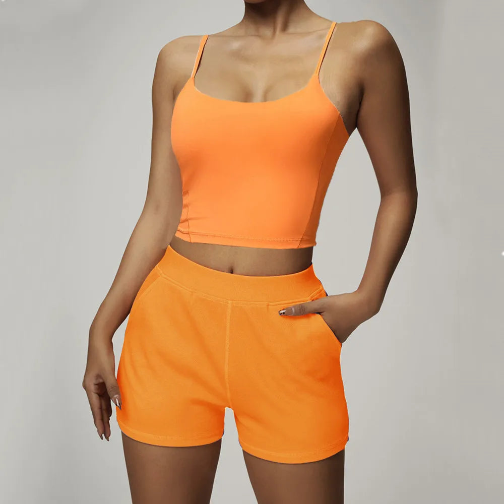 1/2PCS Loose Sweatshirt Yoga Set Gym Clothes Women Fitness
