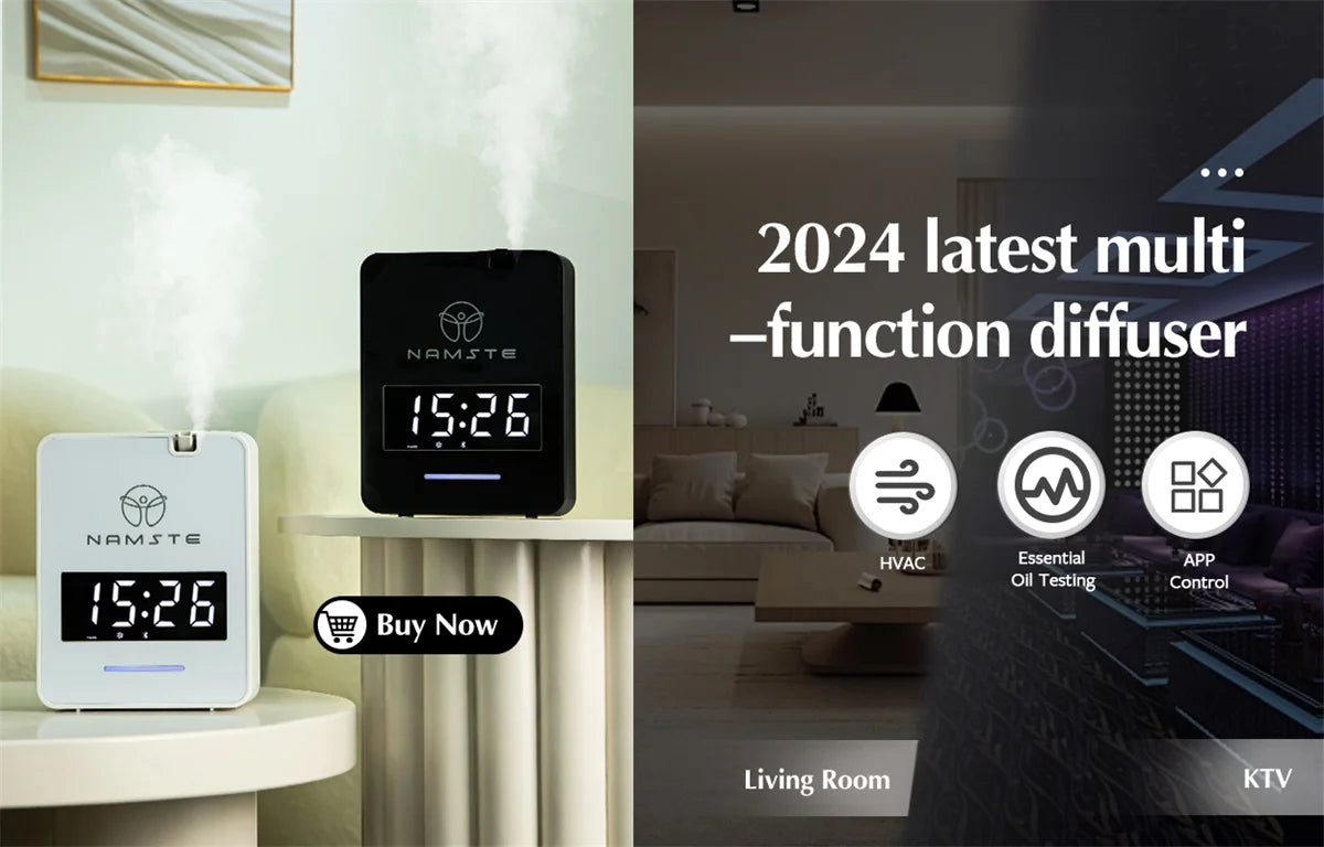 Namste Coverage 300m³ Aromatherapy Diffuser Bluetooth Home Air Purifier Wall Mounted Electric Fragrance Machine