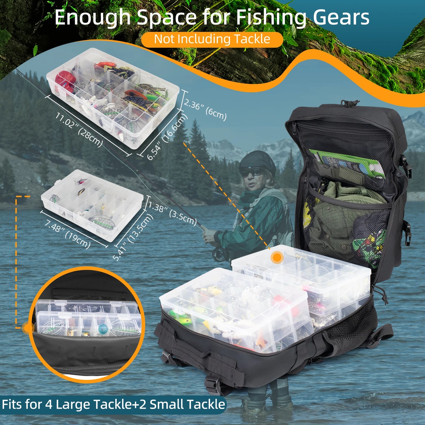 25L Fishing Hunting Bag Tactical Backpack Men's Travel Bag
