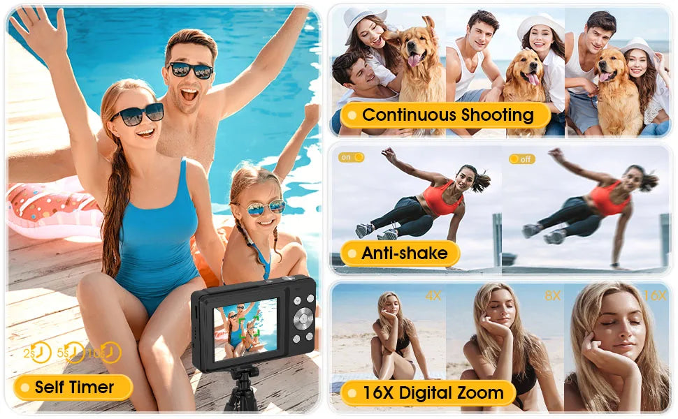 HD 1080P Digital Camera - Perfect for Kids and Beginners