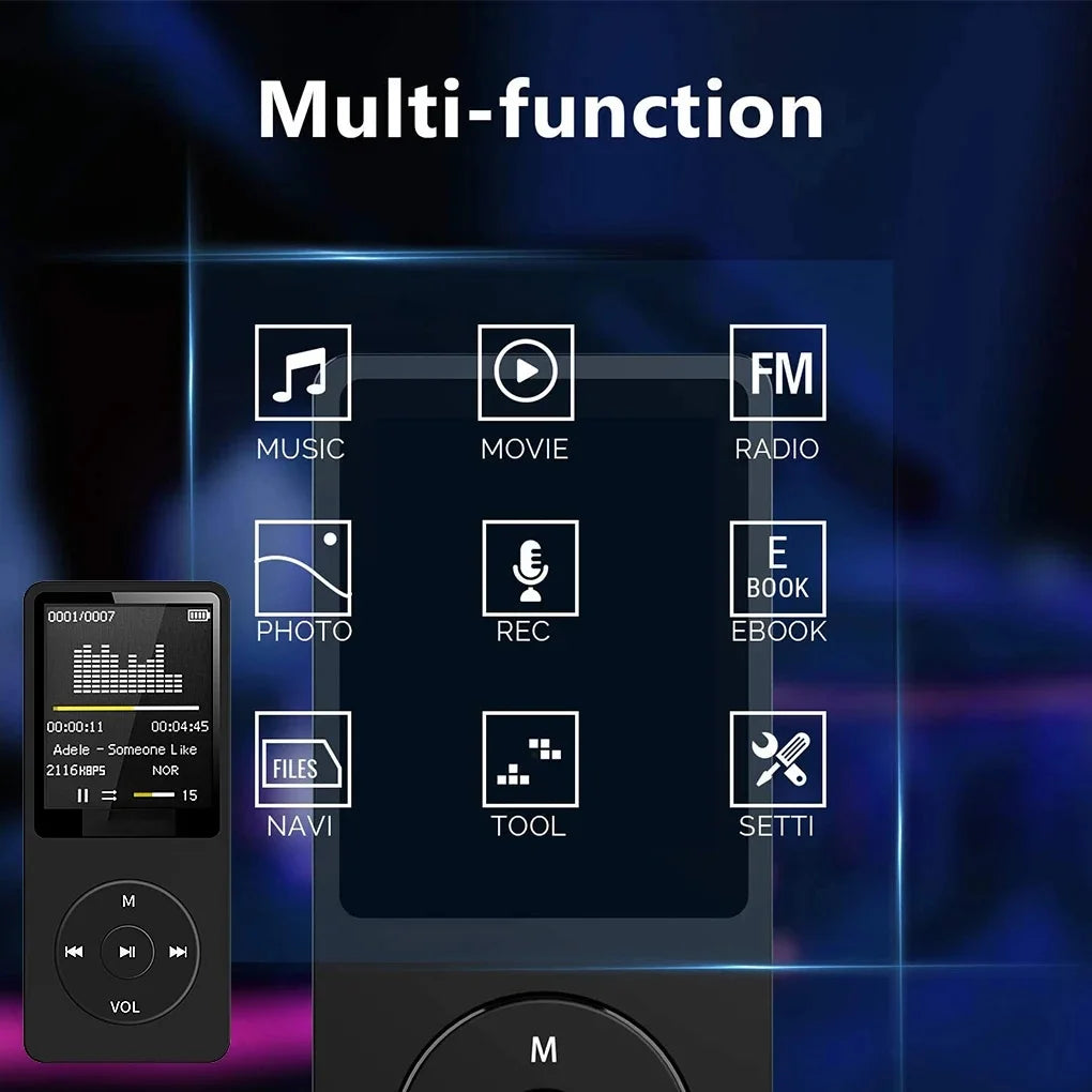 Portable MP3 Player Rechargeable Record Noise Conduction