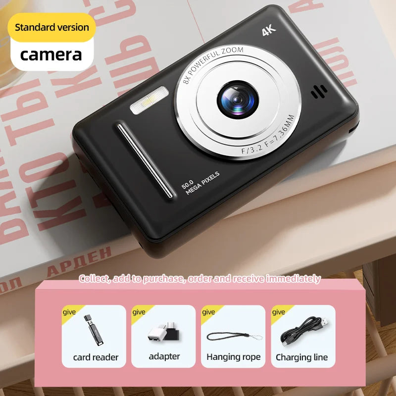 4K Retro CCD Portable Digital Camera