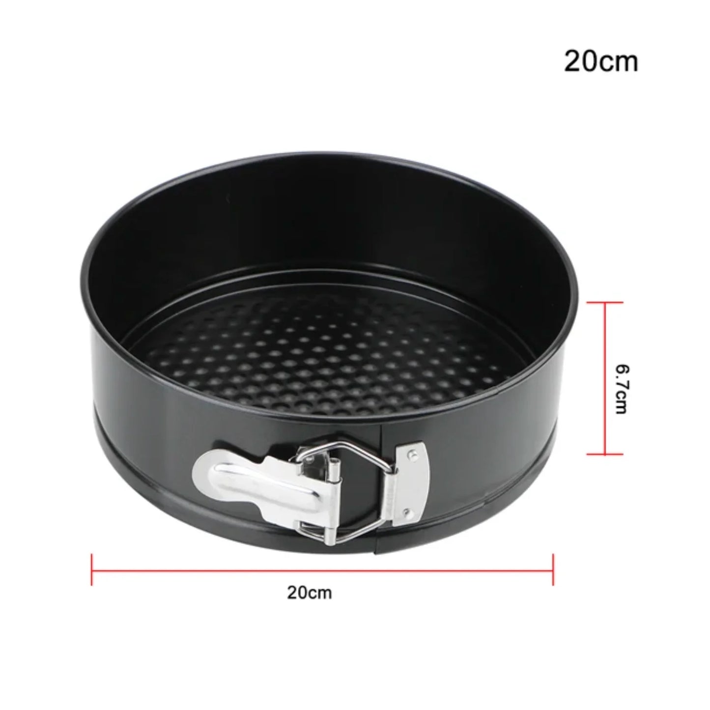 Non-Stick Metal Bake Round Cake Pan Removable Bottom