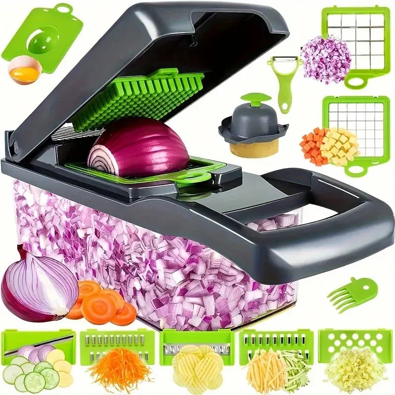 15 Piece Set of Household Multifunctional Vegetable Slicer