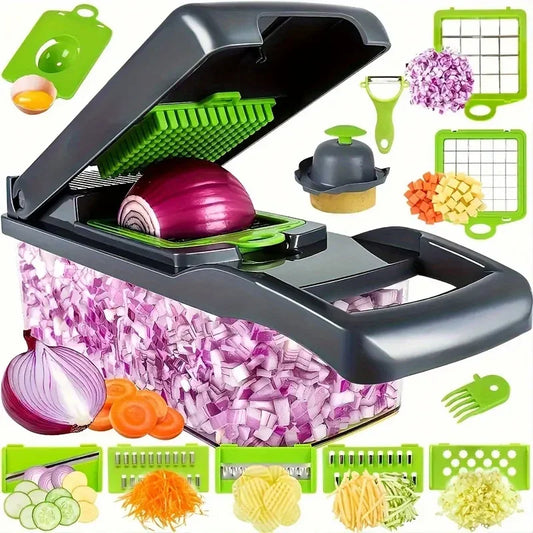 15 Piece Set of Household Multifunctional Vegetable Slicer