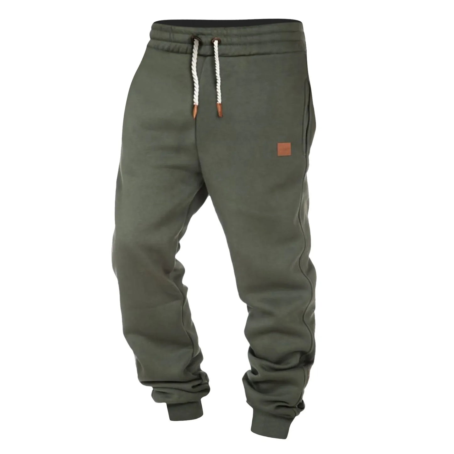 Men's Outdoor Jogger  Pants Drawstring Baggy Sweatpants Black