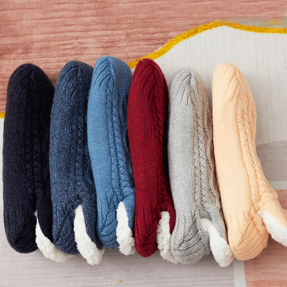 Fleece Floor Socks Cozy Thermal Velvet Socks Indoor Warmth