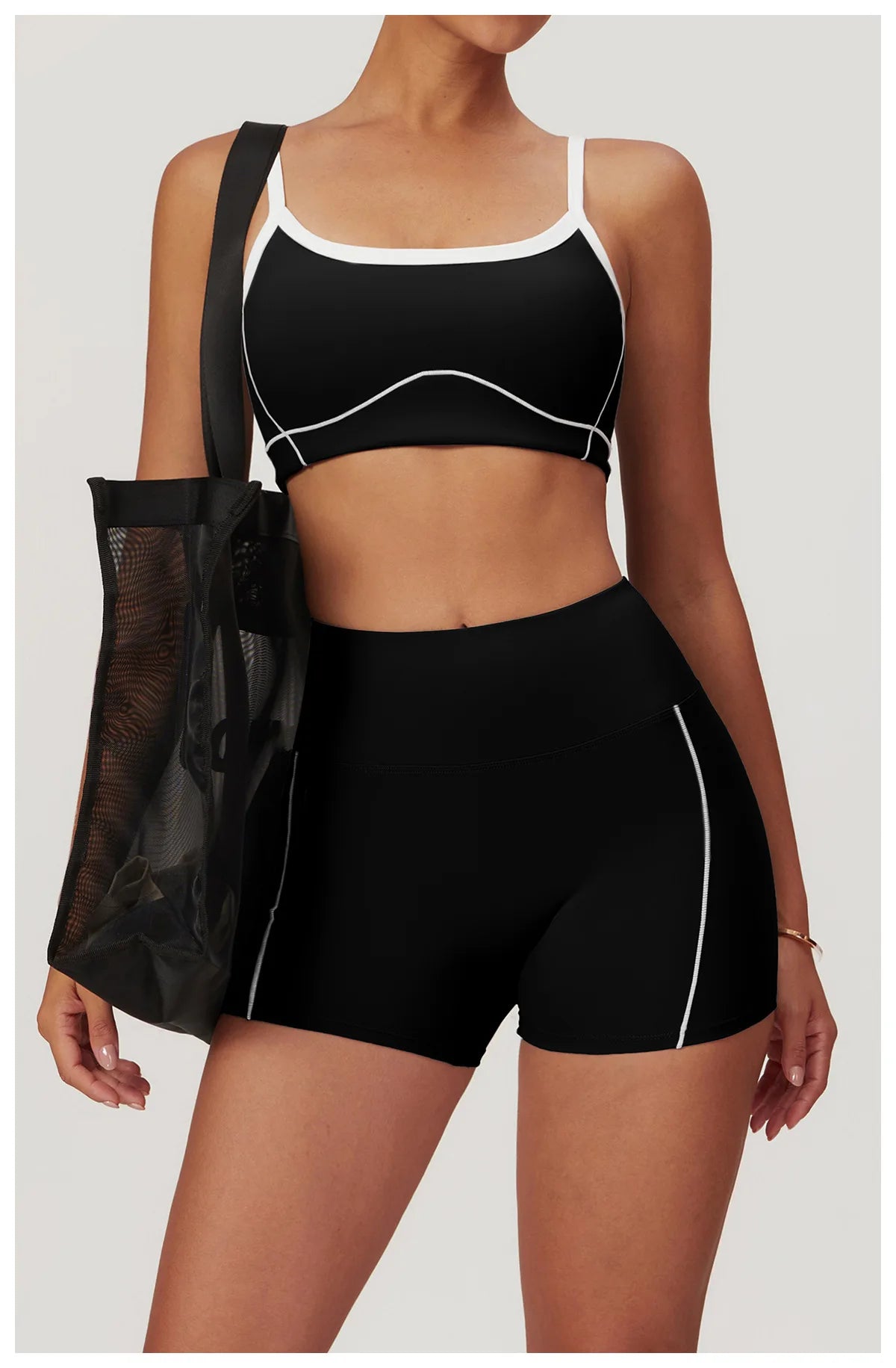 Yoga Set Women Sport Bra Gym Workout Legging High Waist Flare Pant