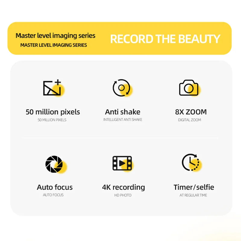 4K Retro CCD Portable Digital Camera