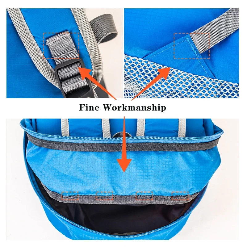 Portable Waterproof Outdoor Camping Backpack - 30L Capacity