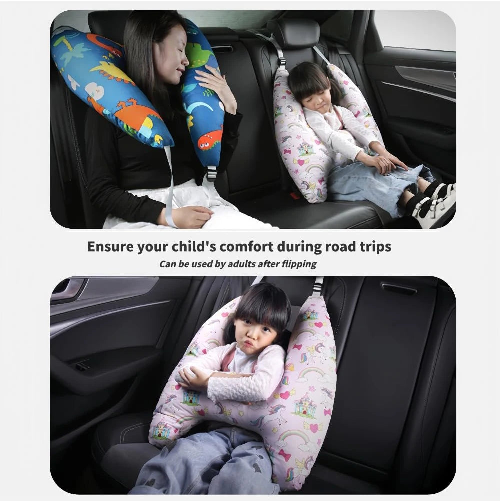 Cartoon Dinosaur Children Car Sleep Headrest Sleeping Pillow