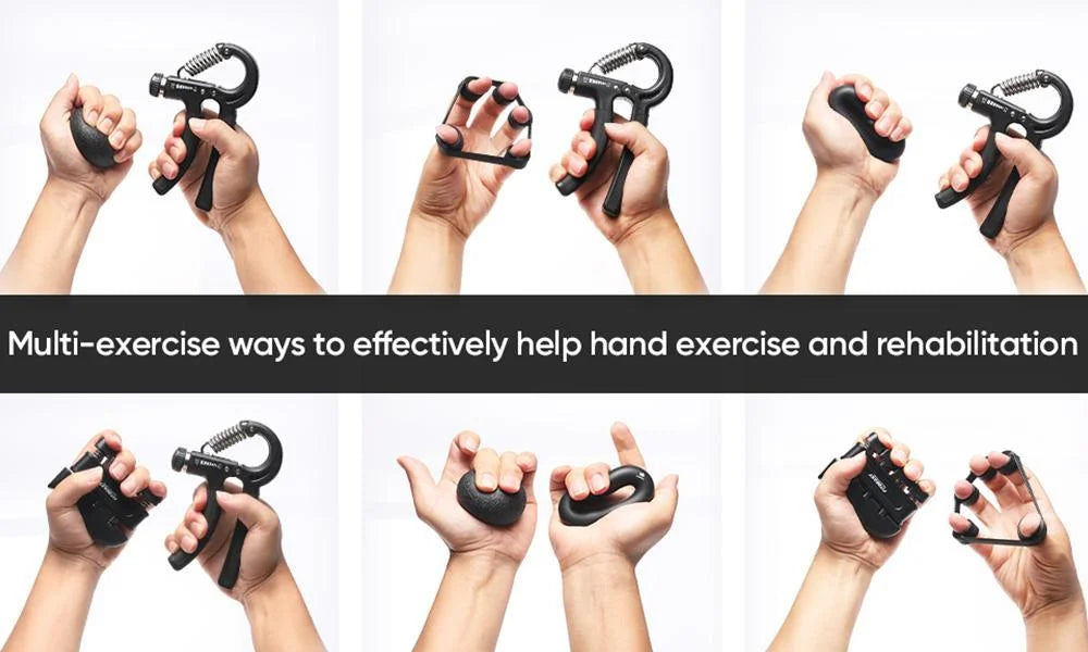 Grip Strengthener - 5 Piece Kit with Adjustable Resistance