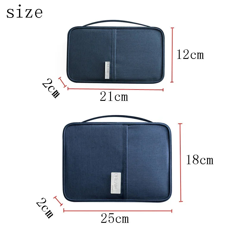 Women Multi-Function Waterproof Travel Passport Holder Cover
