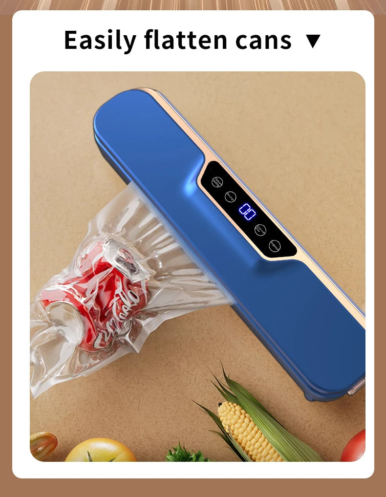 New LCD Touch Screen Household Food Automatic Vacuum Sealing Machine