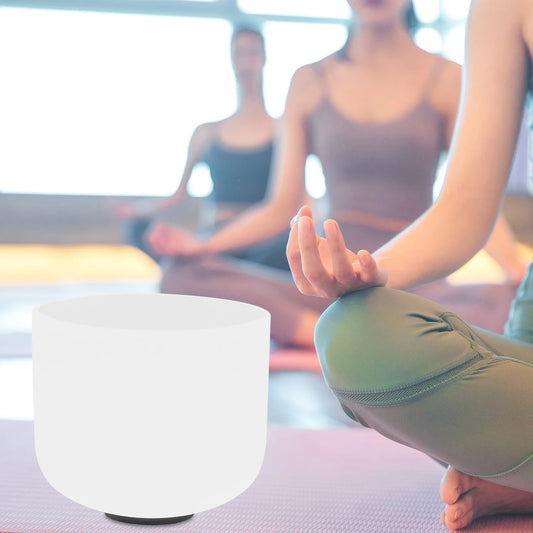 Crystal Music bowl 8 Inch Meditation Therapy Sound Healing Bath Singing Bowl Pressure Release
