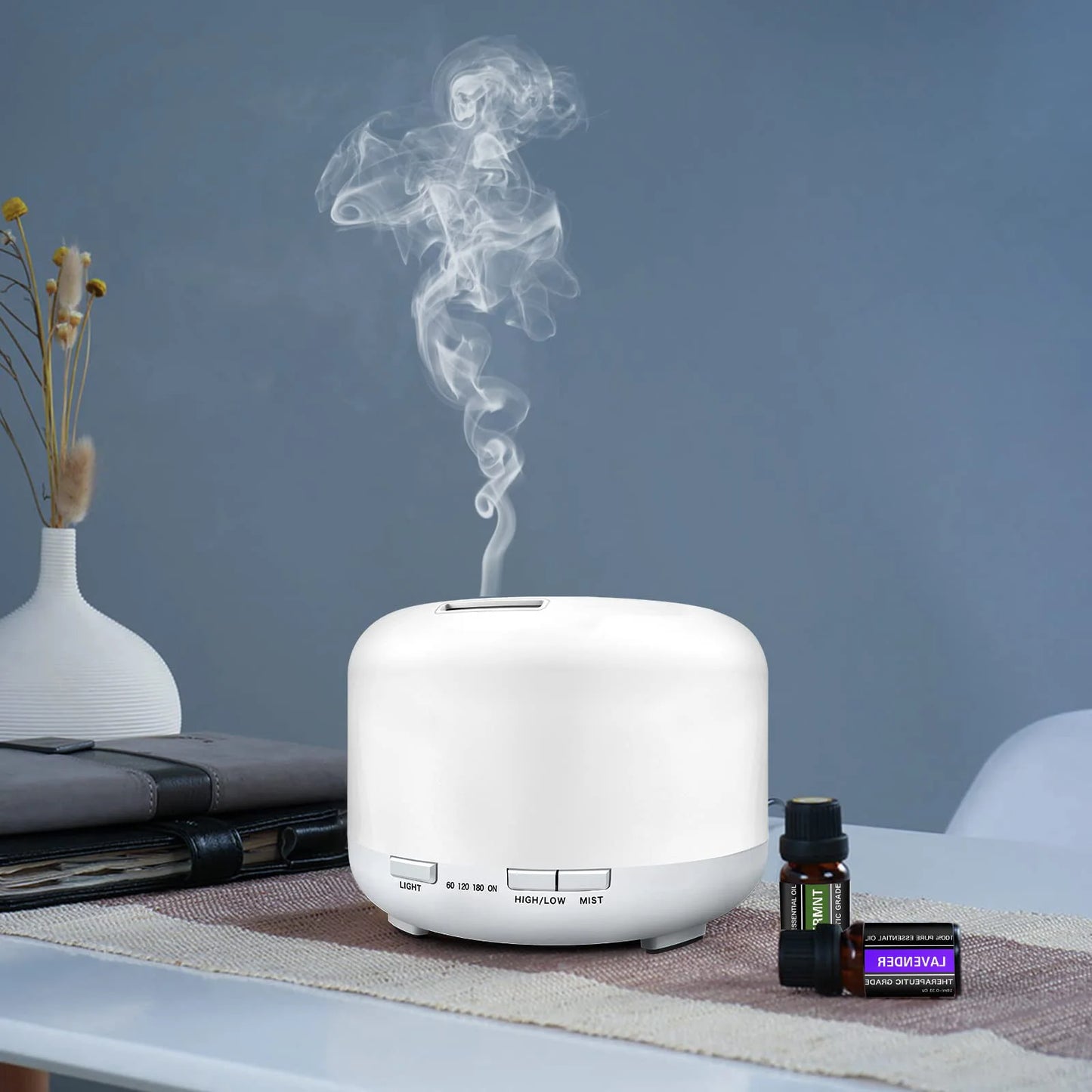 500ML Aromatherapy Oil Diffuser Essential Oil Aroma Diffuser Humidifier for Home Office