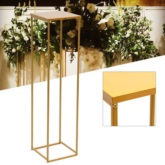 100/70CM Metal Wedding Flower Stand Floor Vase Geometric Centerpieces