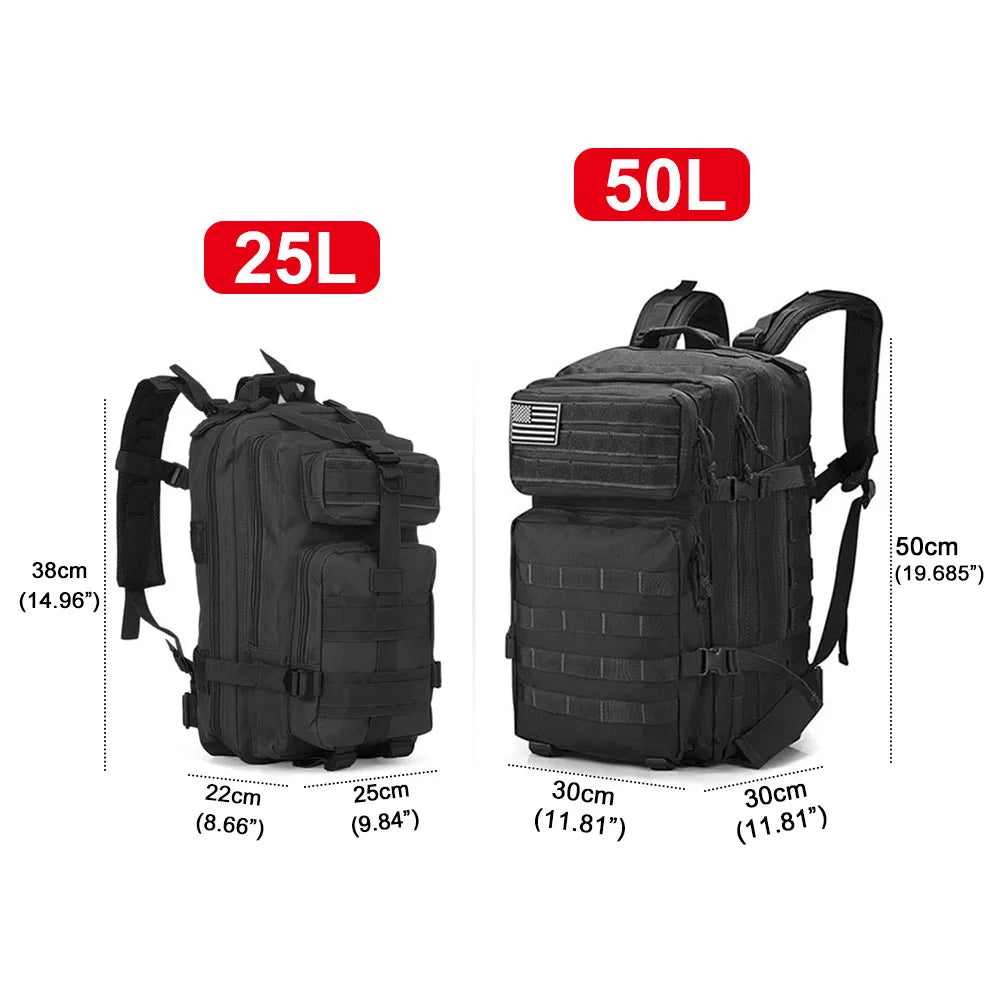 Tactical Backpack  Large Capacity Waterproof Multi-functional Bags