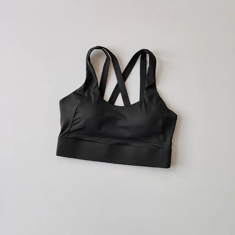 High-End Sports Bra Gym Push Up Bra Women High Impact Top