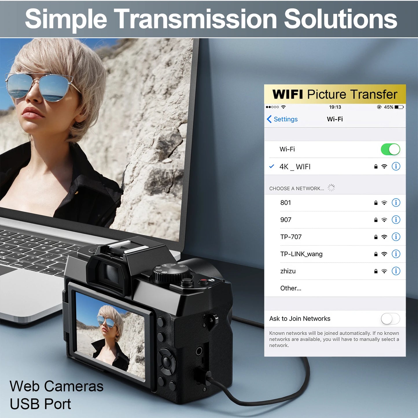 4K Digital Camera – Compact Vintage-Style