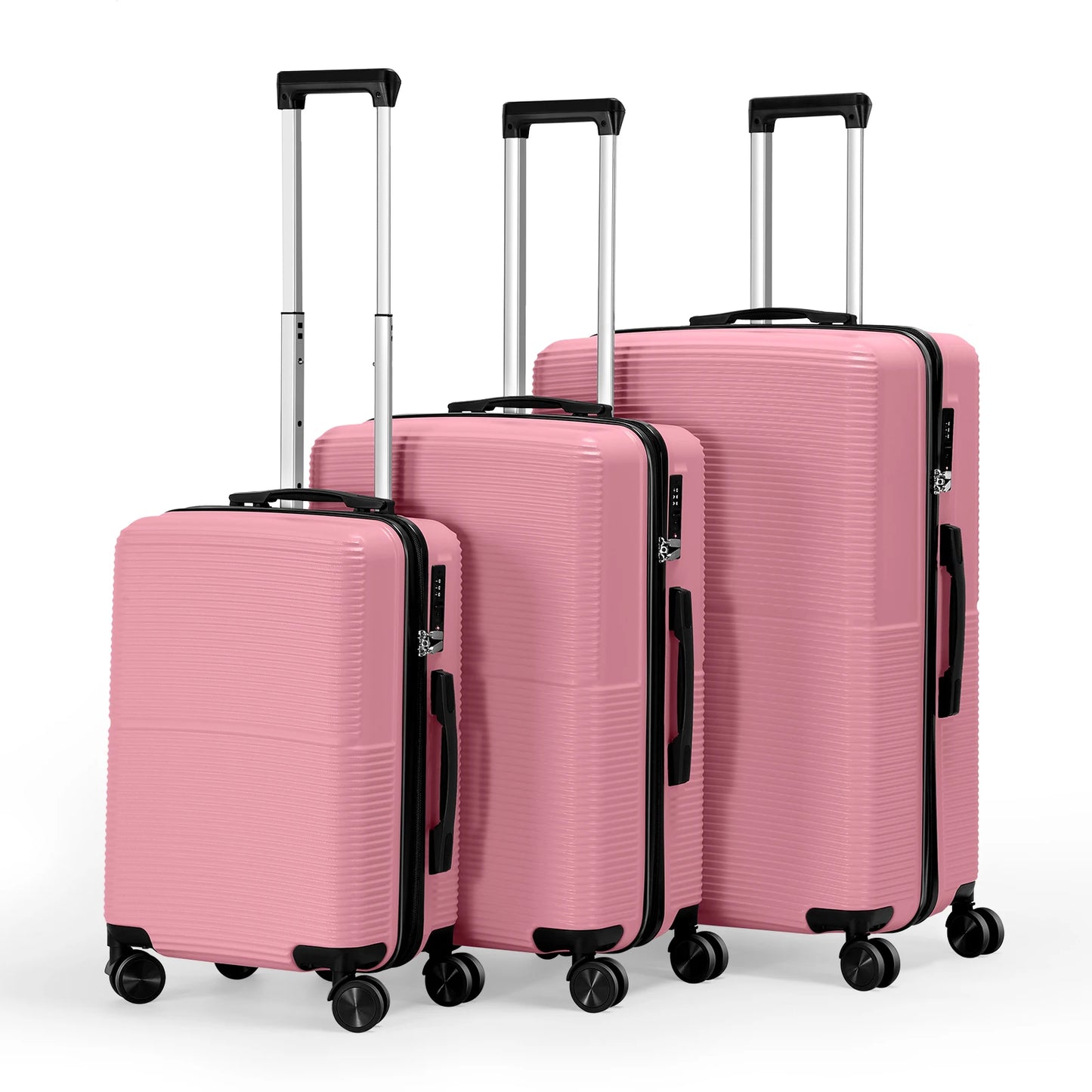 TSA Lock 3Pcs Luggage Set ABS Hardshell