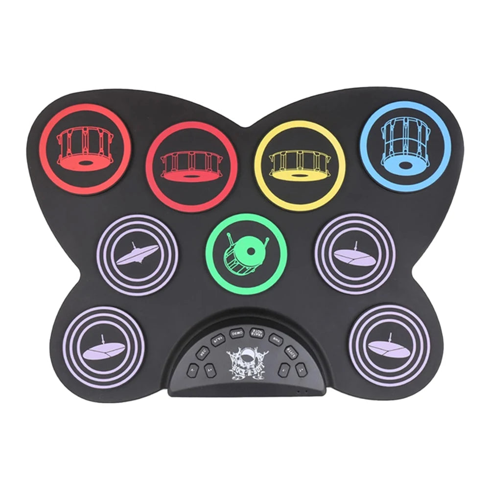 Folding Music Drums Hand Roll USB Electronic Silicon Drum Kit