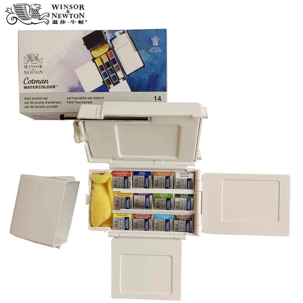 Artist Water Color Paint Field Pocket Travel Set 12 Colors