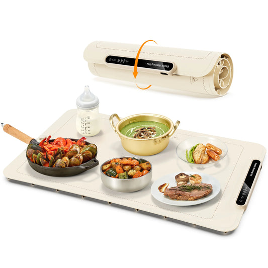 Electric Warming Tray, Yabano Foldable Food Warmer Mat