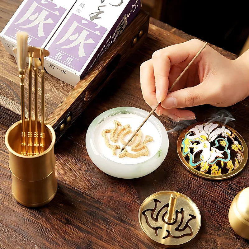 Brass Incense Burner Set