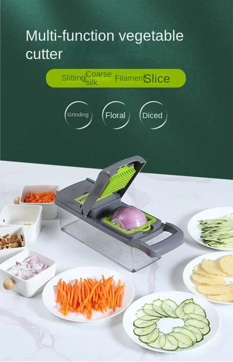 15 Piece Set of Household Multifunctional Vegetable Slicer