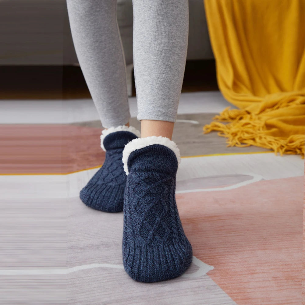 Fleece Floor Socks Cozy Thermal Velvet Socks Indoor Warmth