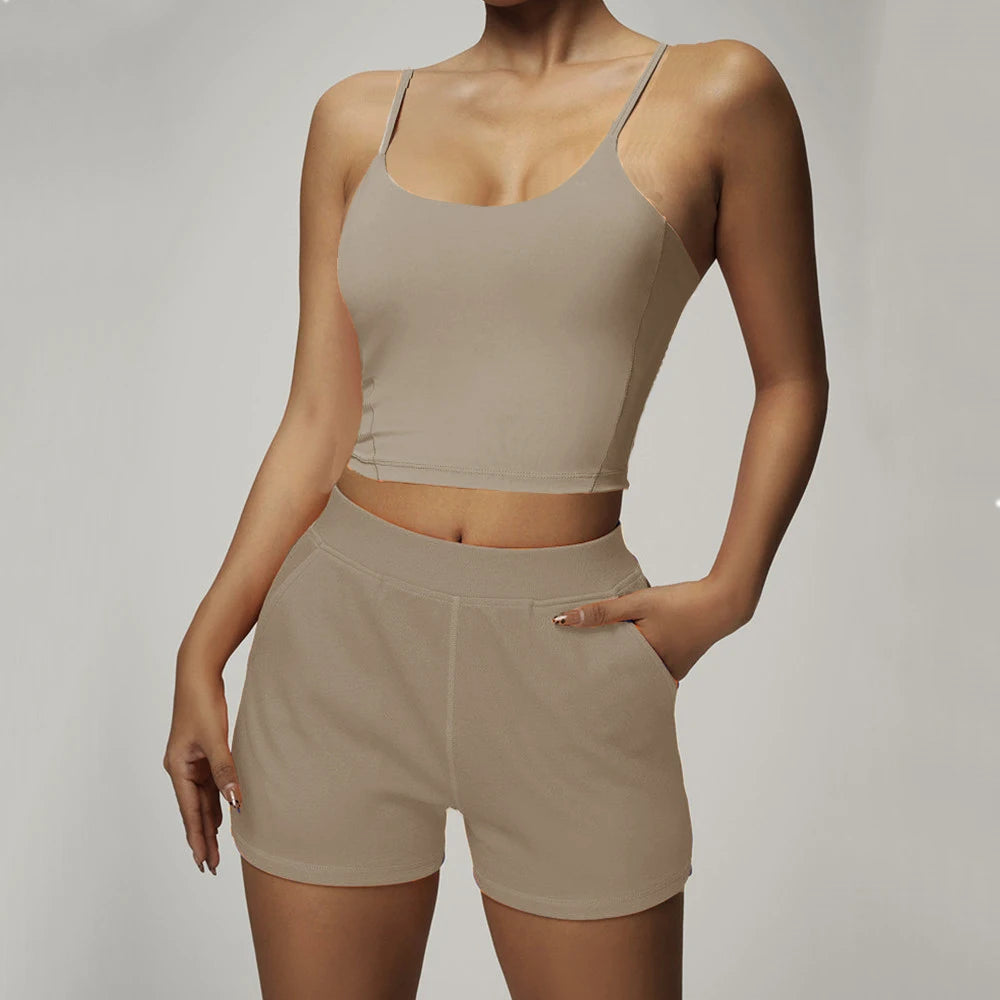 1/2PCS Loose Sweatshirt Yoga Set Gym Clothes Women Fitness