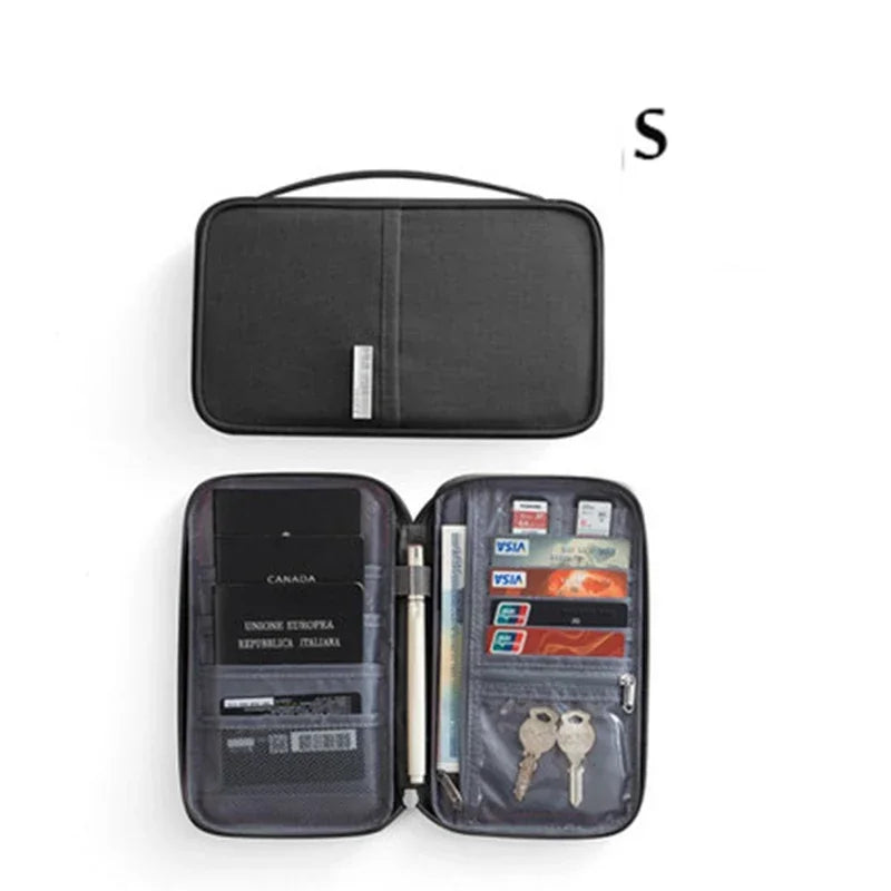 Women Multi-Function Waterproof Travel Passport Holder Cover