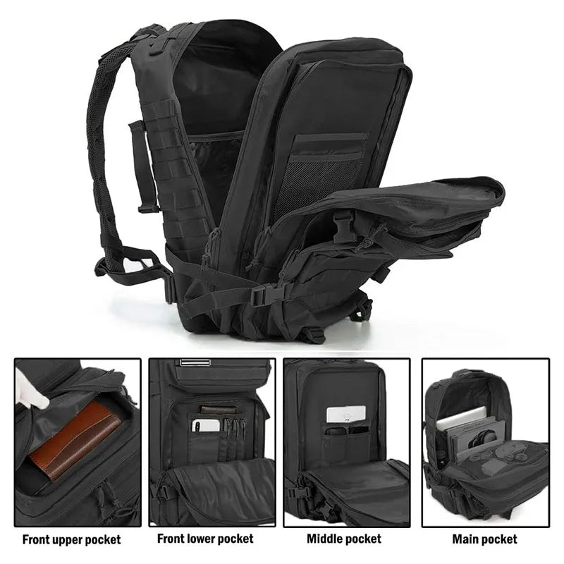 Tactical Backpack  Large Capacity Waterproof Multi-functional Bags
