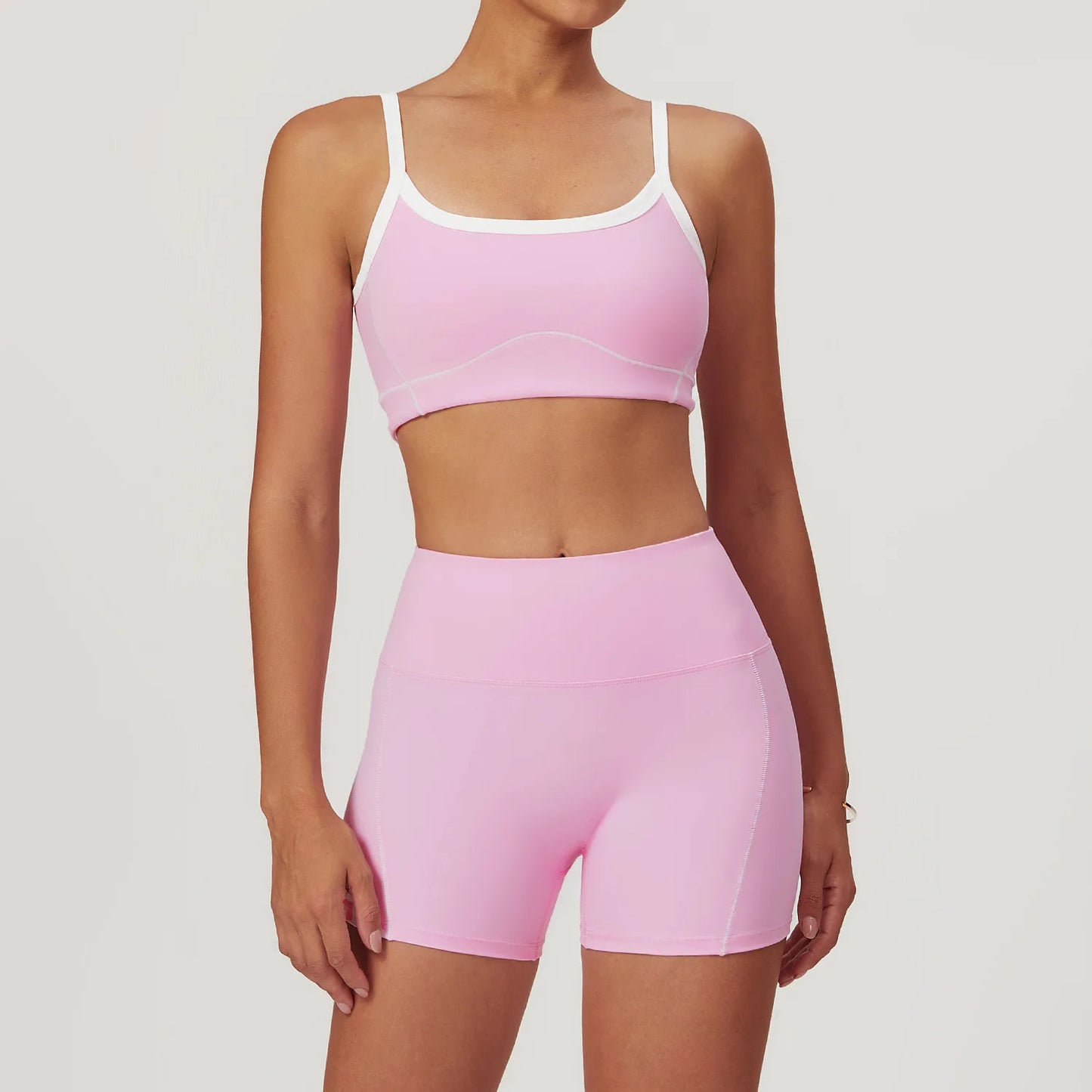Yoga Set Women Sport Bra Gym Workout Legging High Waist Flare Pant