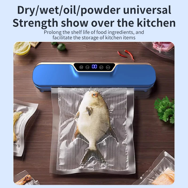 New LCD Touch Screen Household Food Automatic Vacuum Sealing Machine